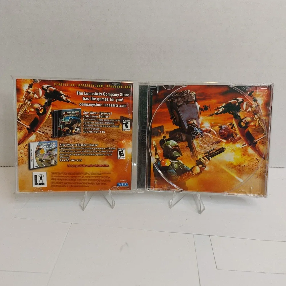 Star Wars Demolition Sega Dreamcast CASE & MANUAL ONLY No Disc Authentic